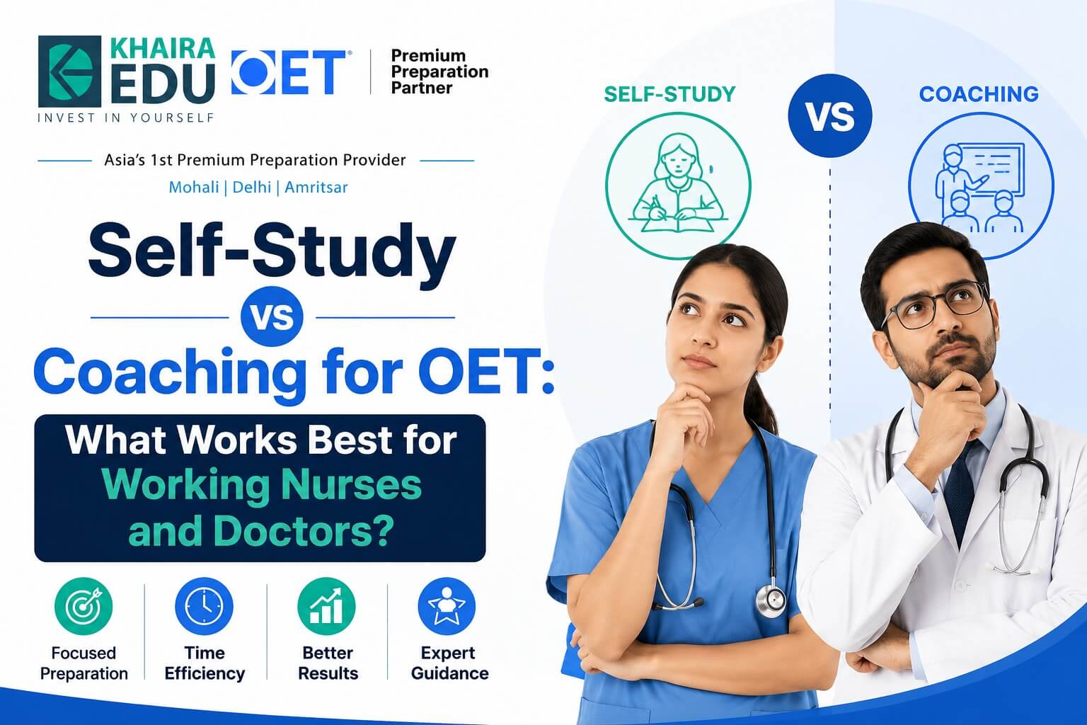 Self-Study vs Coaching for OET: What Works Best for Working Nurses and Doctors?