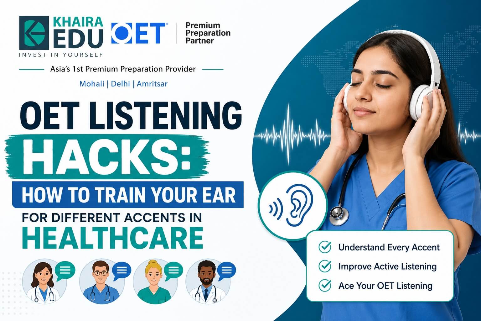 OET Listening Hacks: How to Train Your Ear for Different Accents in Healthcare